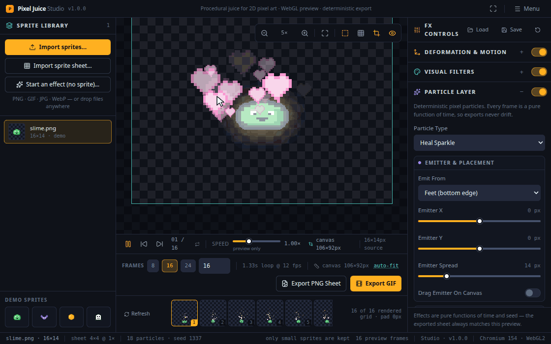 Pixel Juice Studio Application